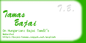 tamas bajai business card